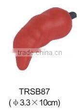 PU stress chili/stress reliever red pepper/chili shape foam squeeze toy