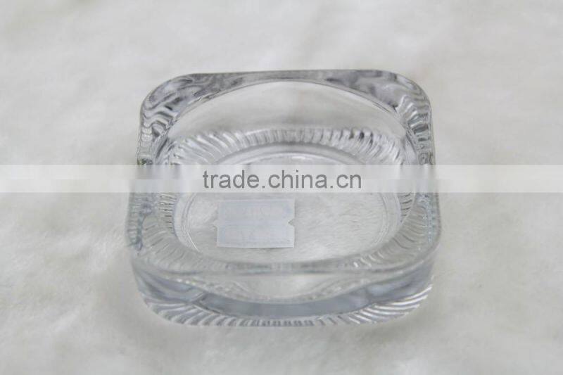glass ashtray, clear square glass ashtray for smoking