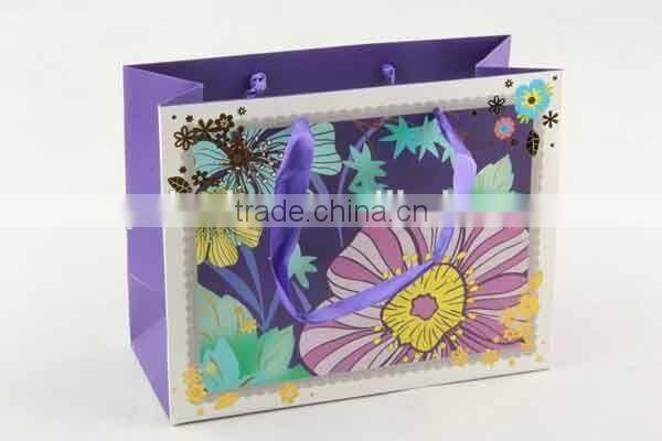 Flower Design Foldable Gift Bag / Shopping Paper Bag