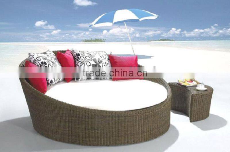 outdoor day beds wicker /rattan with tea table WYHS-T181