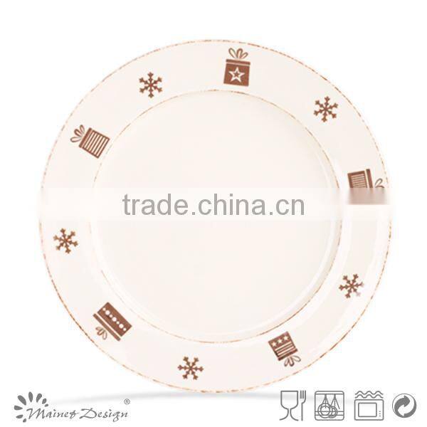 christmas plates,ceramic christmas plate for kids,hand painted christmas plate