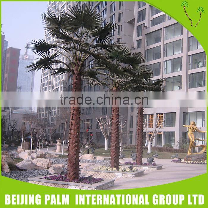 Fake Plastic Palm Large Outdoor Artificial Trees For Garden