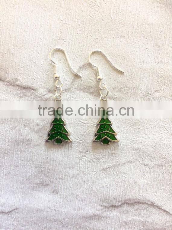 Novelty Christmas Earrings, Tree earrings, Christmas Tree Earrings