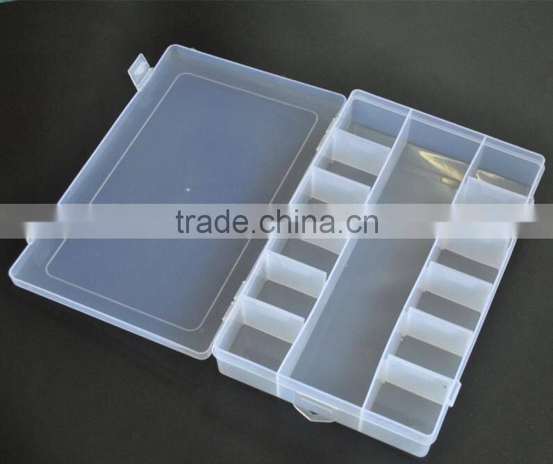 13 Compartments Clear Beads Loom bands kit Plastic Boxes Storage organizer