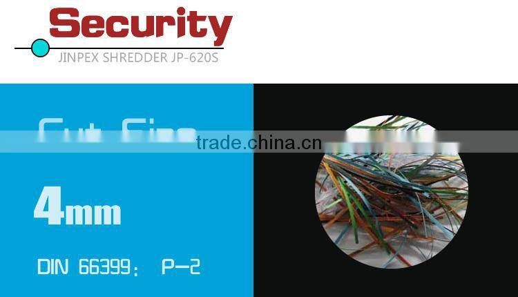 JP-620S economic paper shredder office machinery with small apperance white anc black color