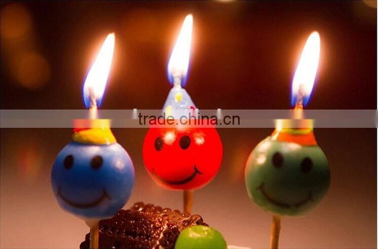 Wholesale Smile Face Birthday Candle for Children Celebration