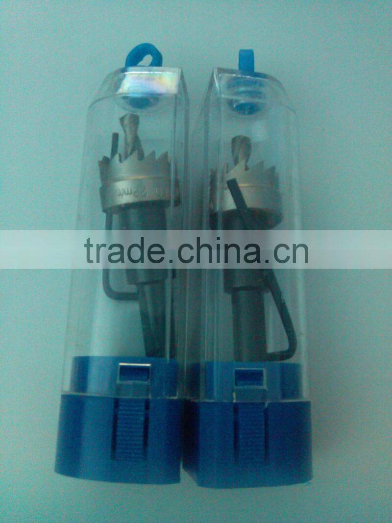 22mm HSS hole saw in plastic box