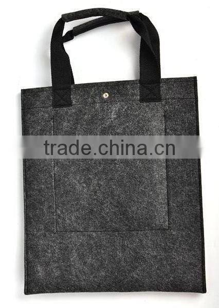 Authentic Handmade Felt Laptop Case Handbag Business File Sleeve with Zipper Closure for 11" 13" 15" Macbook