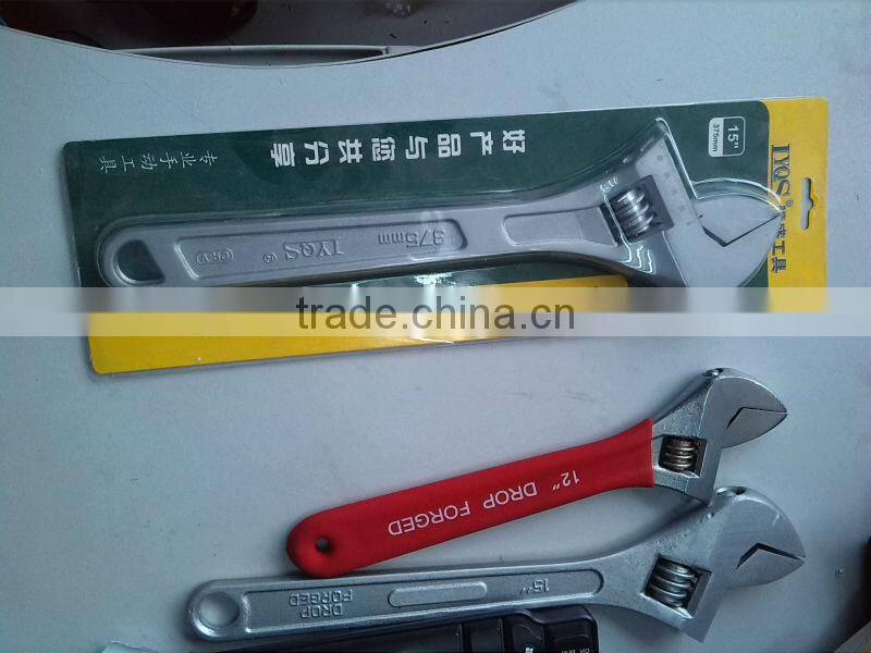 Adjustable spanner 12" .pvc handle. Hight quality