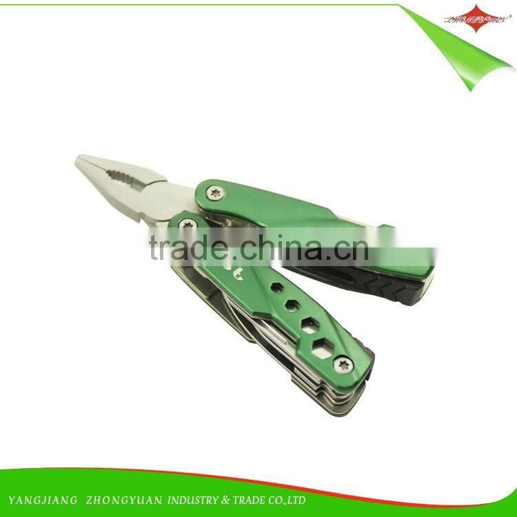 ZY-V1005 pocket tool multi functional pliers stainless steel multitool with pliers for camping hiking