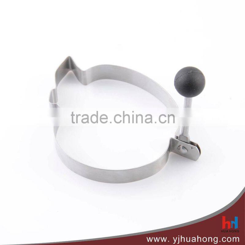 Practical Stainless Steel Heart Shape Fried Egg Mold (HEM-16)