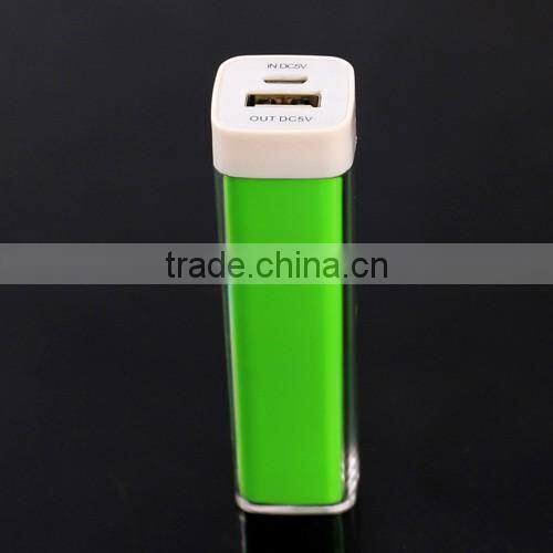Mini 2600mAh Lipstick Power Bank Lip Gloss External Backup Battery Power Bank For Phone