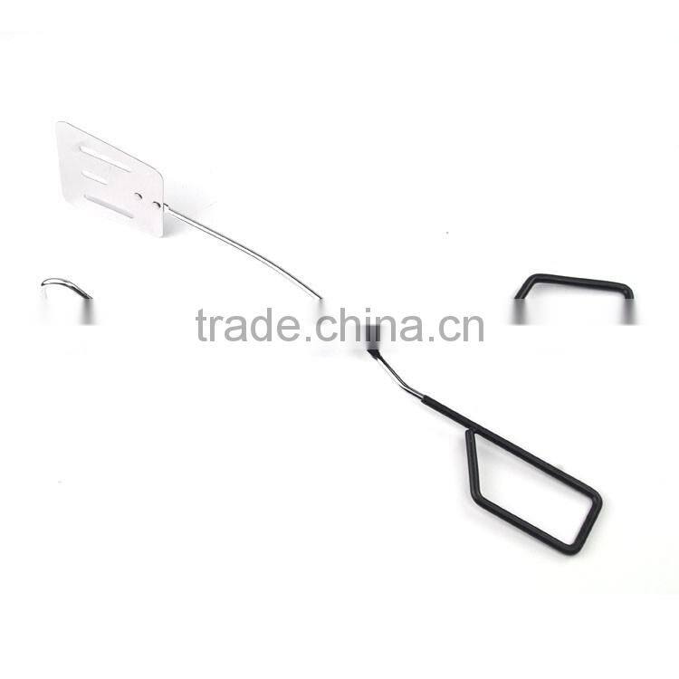 9'' stainless steel cooking bbq tongs with lock