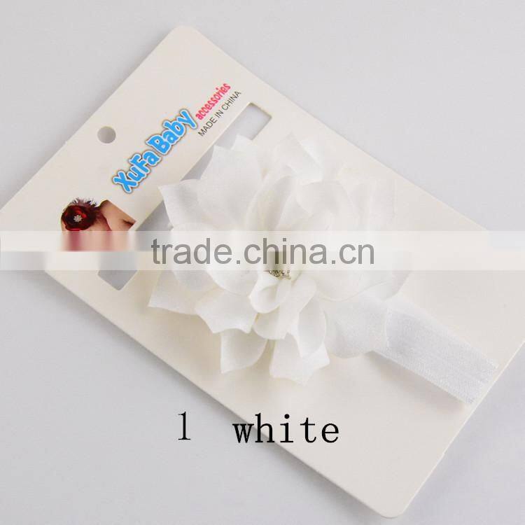 Mini Baby Turban Headband wholesale Top Flower Elastic Headband Baby Hair Accessories Hairband