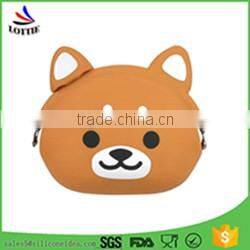 New design silicone coin bag lovely silicone coin wallet cute silicone coin case for Children