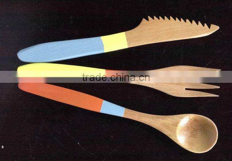 New design 2016 Fashion bamboo cutlery