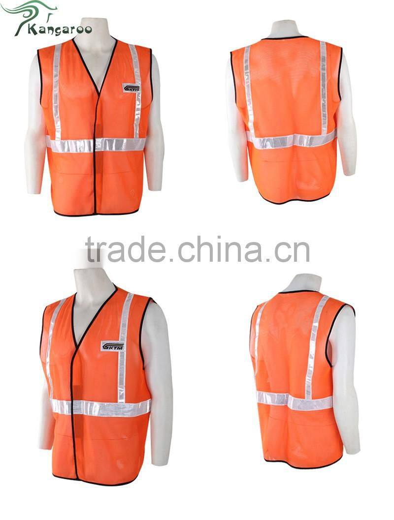 Polyester Fabric For Safety Vest With Reflective Tape