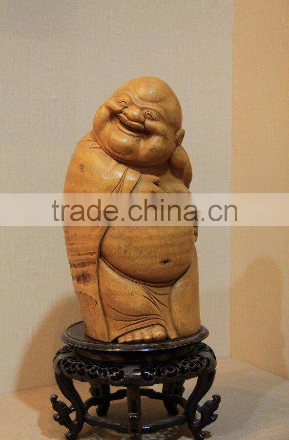 bamboo crafts laughing buddha