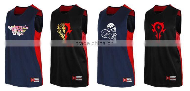 wholesale sportswear cheap basketball jersey customize logo print jersey basketball reversible youth basketball uniforms