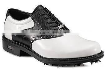 wholesale branded sport shoes, fashion stylish black golf shoes for men or women with spike for business