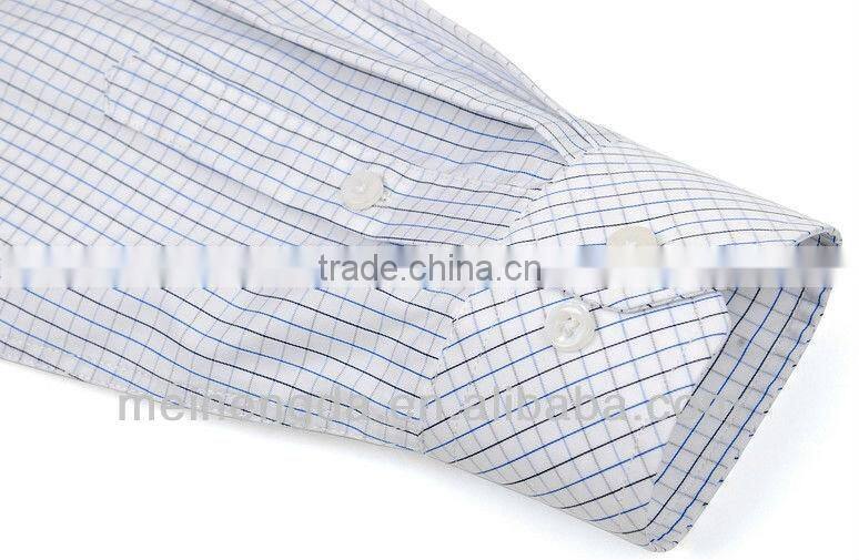 clear small check fashion shirts men