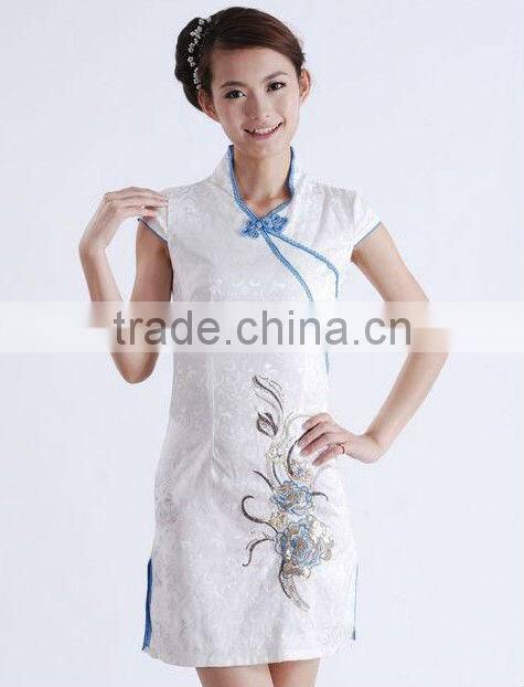 cheongsam white