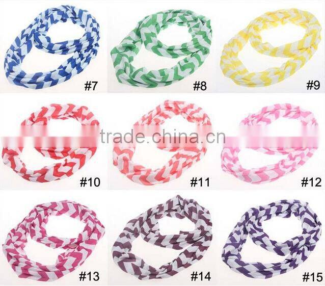 Top quality fashion new design hijab infinity chevron knitted silk scarf