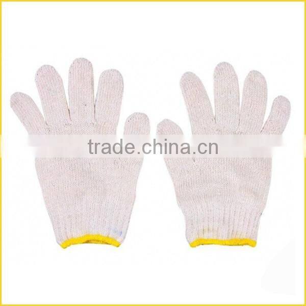 Labor hands protection construction safety rough yarn cotton gloves