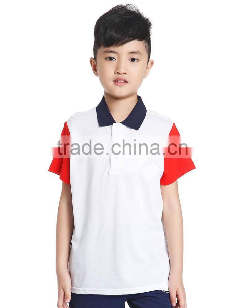 Hot sale high quality new kids polo shirt Summer boy's POLO t shirt made in China
