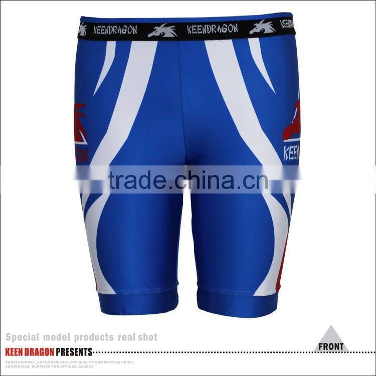 half length mens compression tights for martial arts