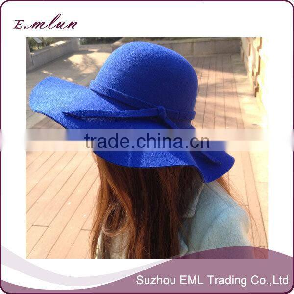 wholesale fashion wool felt fedora hat /custom hats/ladies felt hats
