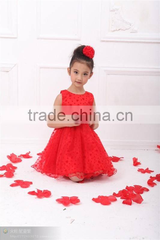 2017 Hottest Red Flower Girl wedding headdress