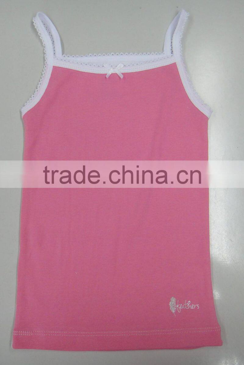 2 years to 14 years Premium Soft Cottons Girls Vests