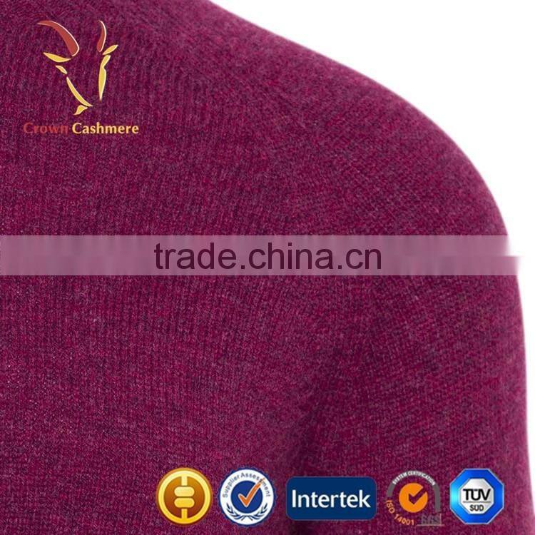 Men Custom Knit Pure Cashmere Wool Sweater