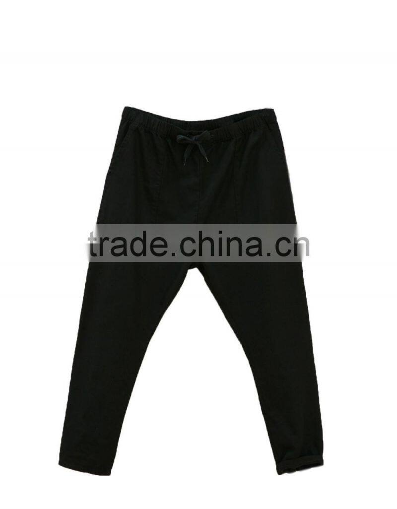 Latest fashion design zipper bottom mens pants crotch pants