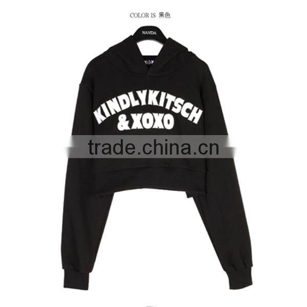 fashion printed loose crop tops for women custom