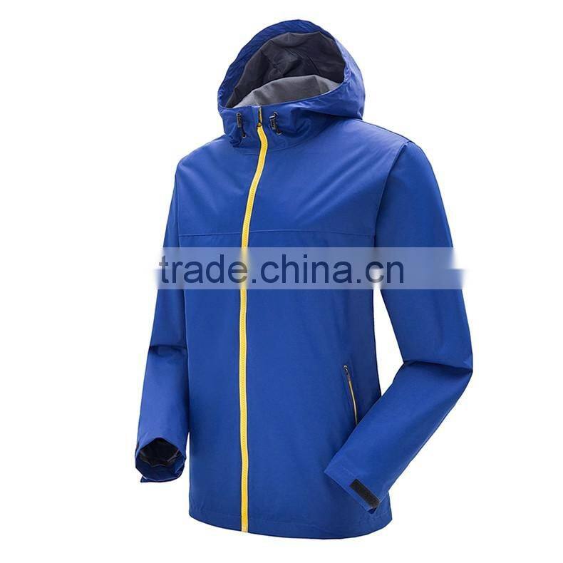 Latest design hot sale personalized men outdoor waterproof windproof mauntaineering Jackts/sport jackets