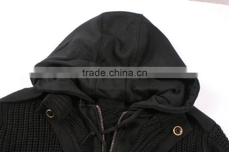 2016 Men Woolen Sweater Design Knitted Sweater Coat