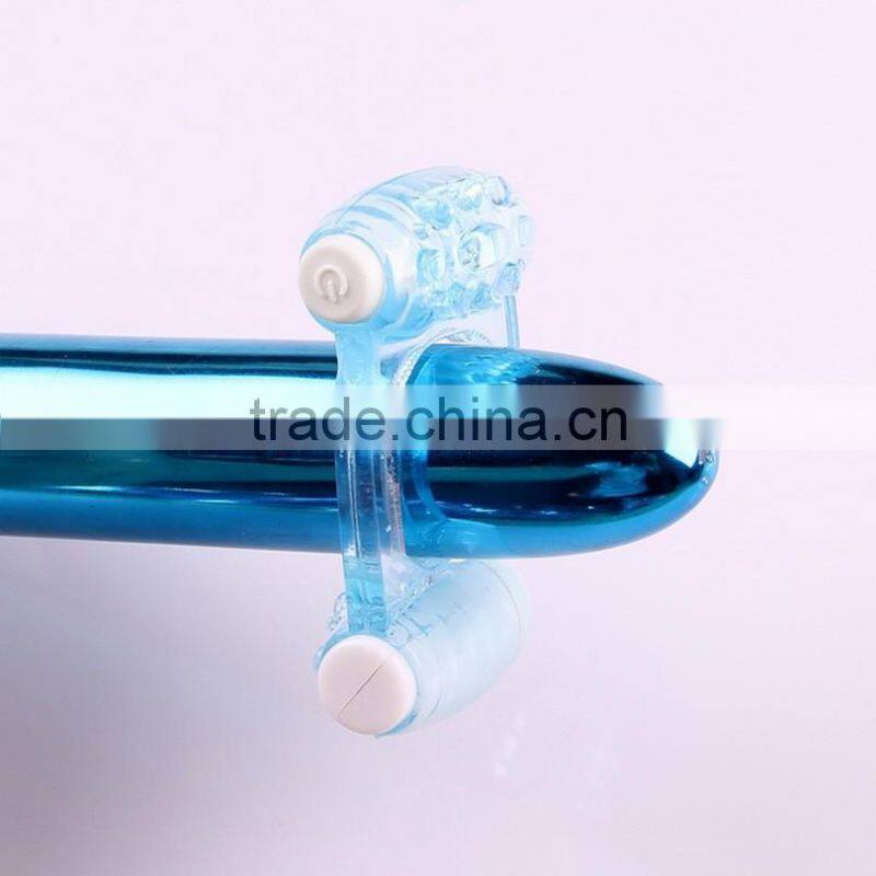 Double Vibrators Penis Rings Cock Ring for Lovers Sex Games