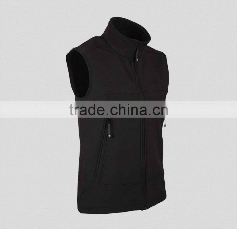 Men's softshell vest water resistant cycling gilet