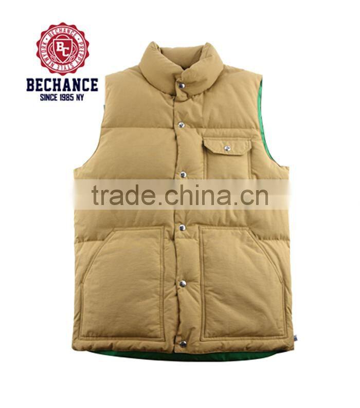 100%nylon 80% down 20% feather men heated vest