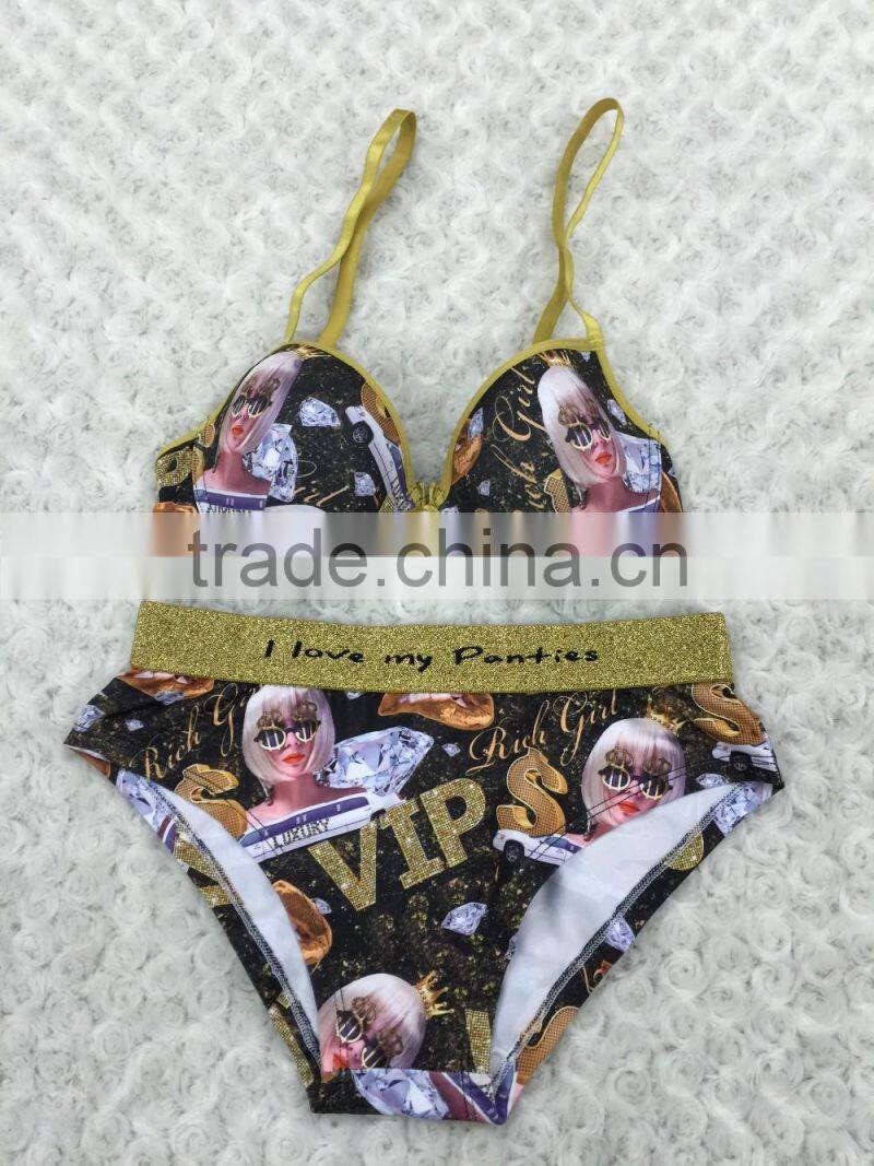 2017 hot sell good quality young girl underwear bra