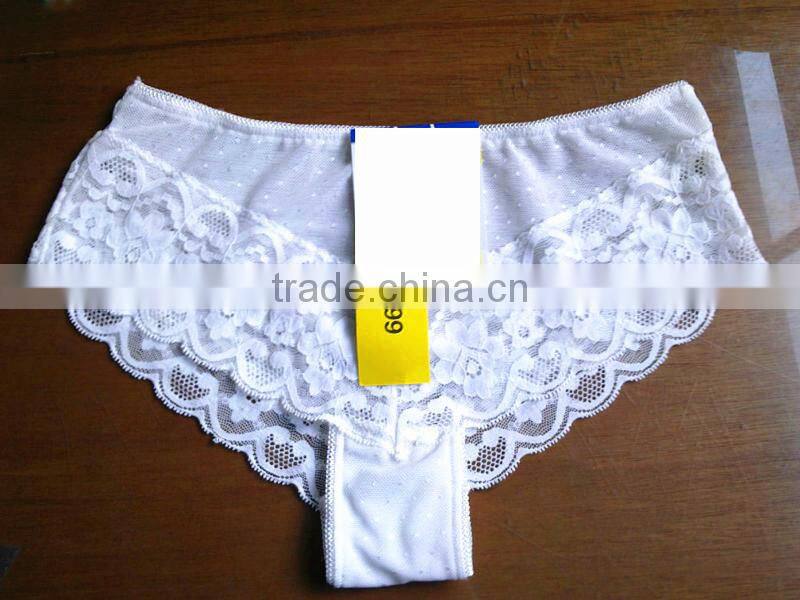 Hot selling soft comfortable sexy transparent lace sex women panty
