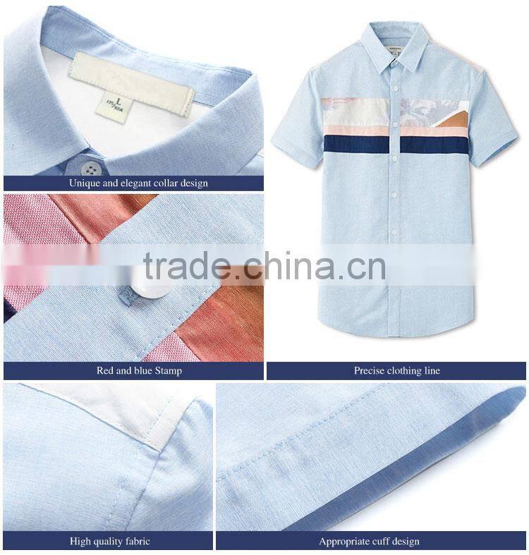 Latest Style Brand Dress White Men Slim Fit Printed Shirt