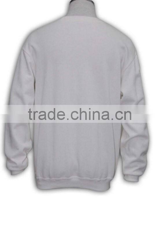 China manufacture high quality youth style 100% cotton no pockets sweatshirt