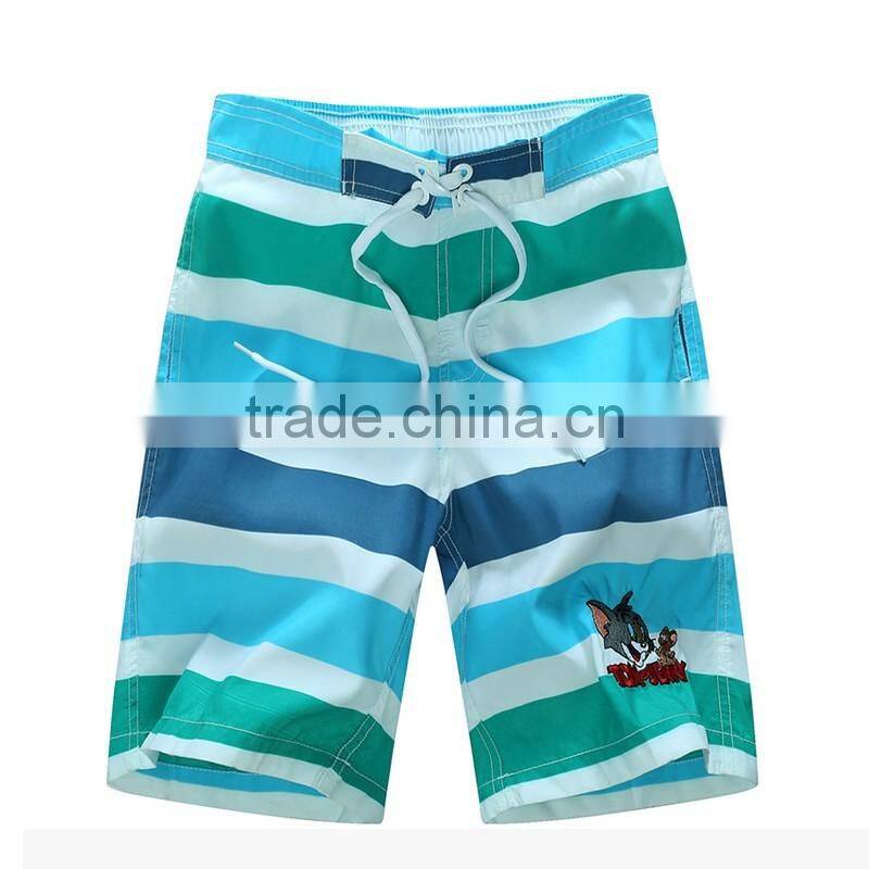 Boys summer quick dry beachwear family full printed shorts/bottoms