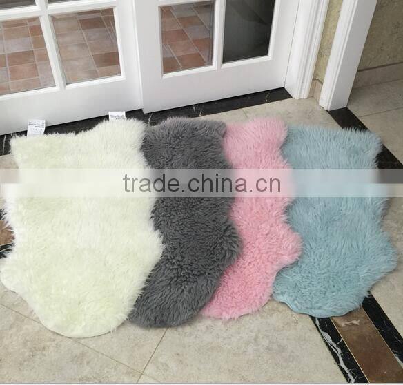Australian wholesale Australian fake Sheep GenuineShaped Skin Fur plate
