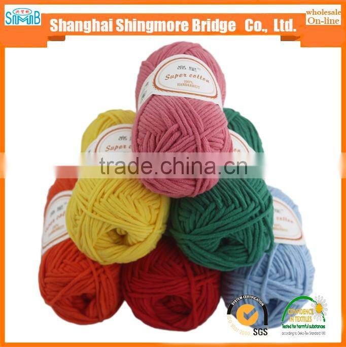 Knitting yarn factory best selling oeko tex certified acrylic cotton baby yarn crochet