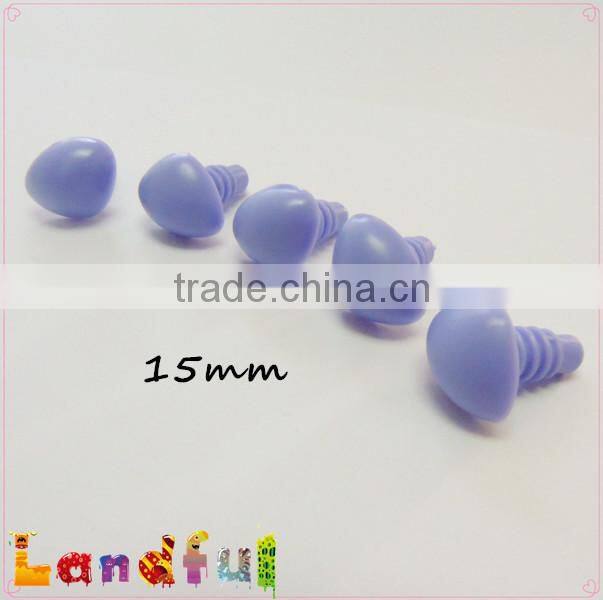 15mm Lavender Triangle Nose Safety Toy Nose Crochet Puppet Nose