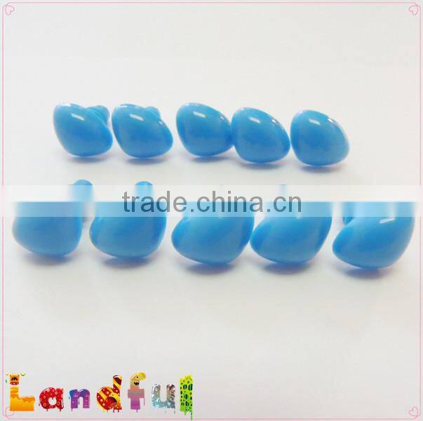 12mm Blue Safety Triangle Nose Plastic Craft Nose Plush Animal Nose